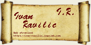 Ivan Ravilić vizit kartica